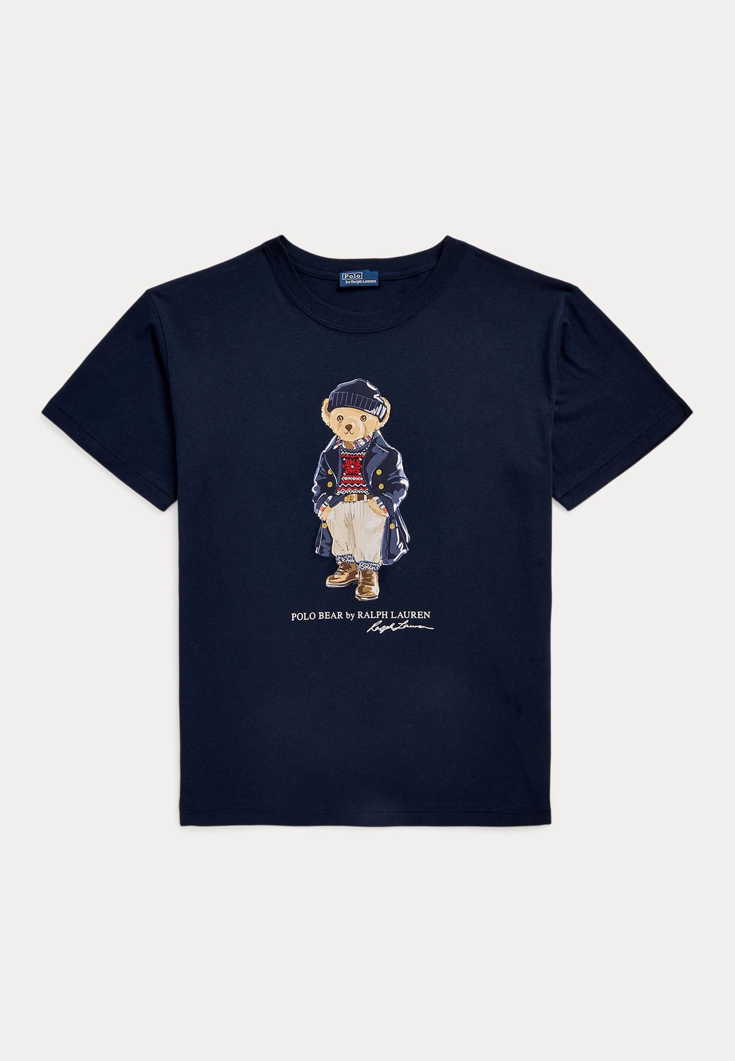 Polo Ralph Lauren POLO BEAR LOGO COTTON JERSEY TEE - T-shirt imprimé - worth navy