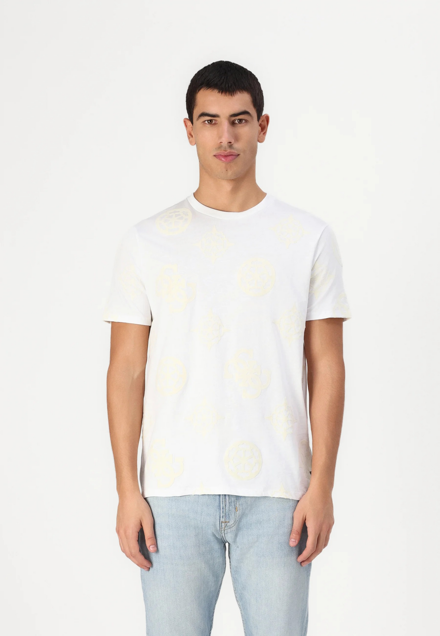 Guess PEONY - T-shirt imprimé - jet black
