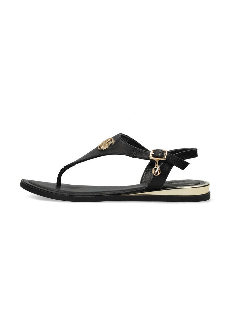 Lauren Ralph Lauren EVERLEY CALFSKIN SANDAL - Tongs - lauren tan