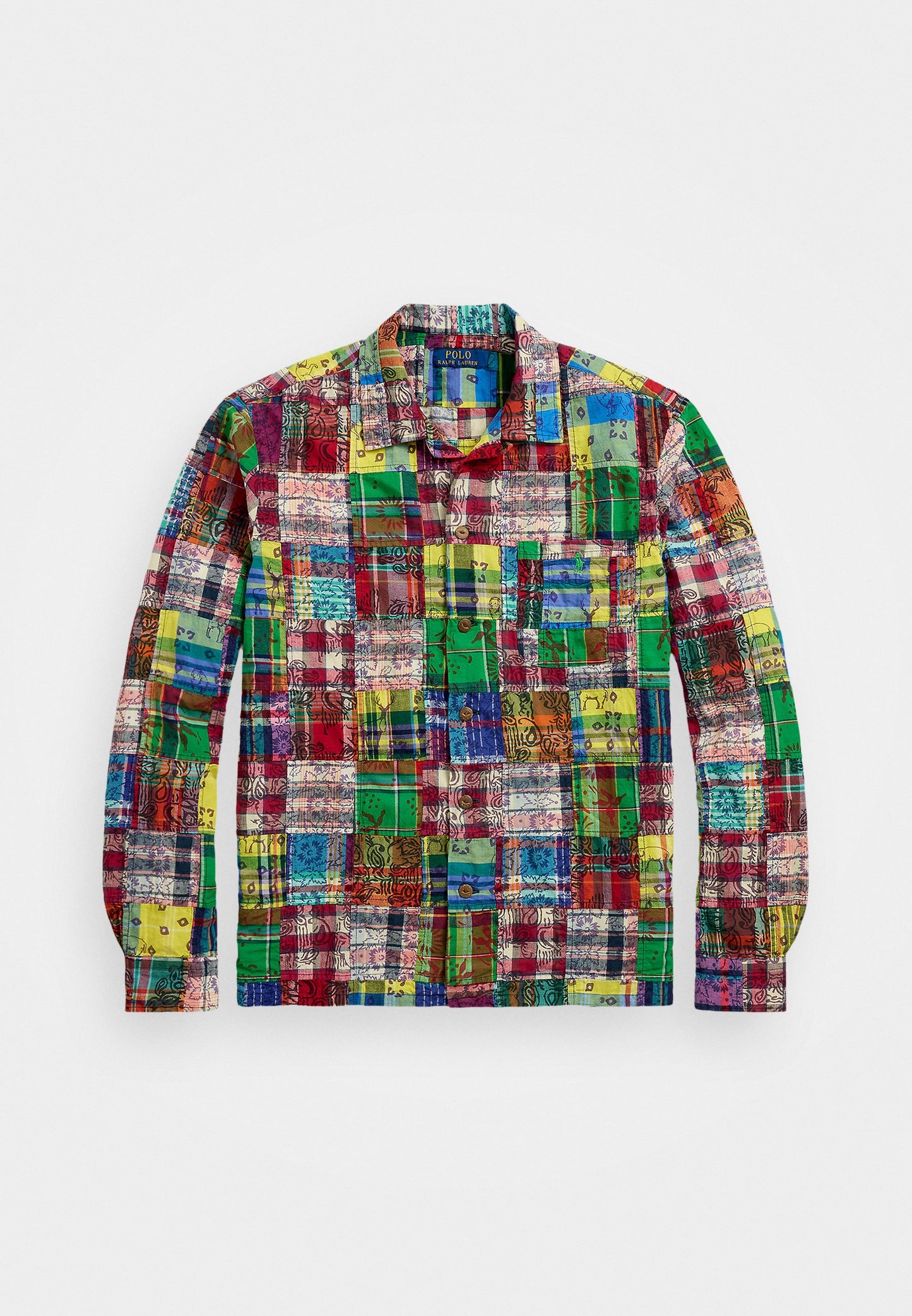 Polo Ralph Lauren CLASSIC FIT PATCHWORK MADRAS CAMP SHIRT - Chemise - block print patchwork