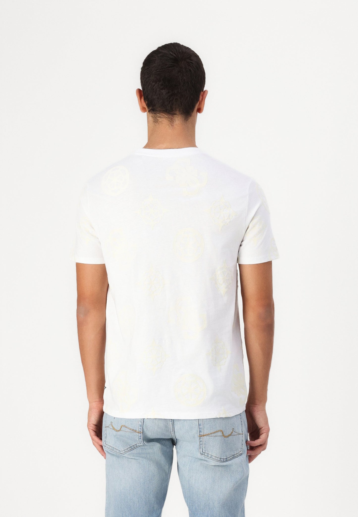 Guess PEONY - T-shirt imprimé - jet black