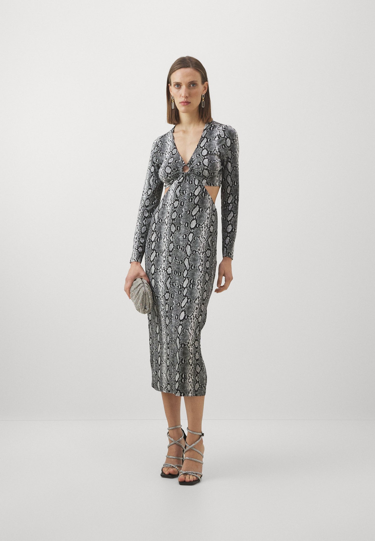 MICHAEL Michael Kors MIDI DRESS - Robe en jersey - black