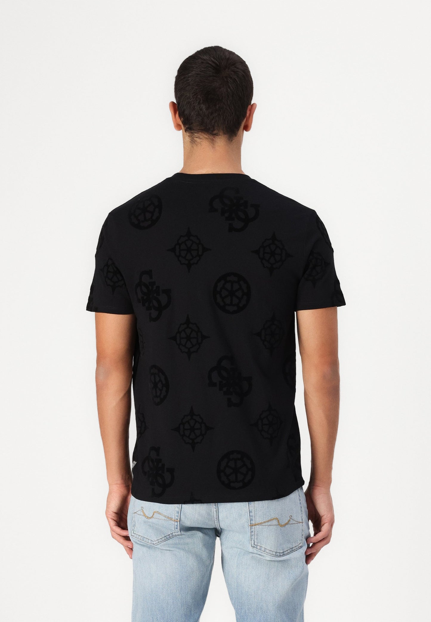 Guess PEONY - T-shirt imprimé - jet black