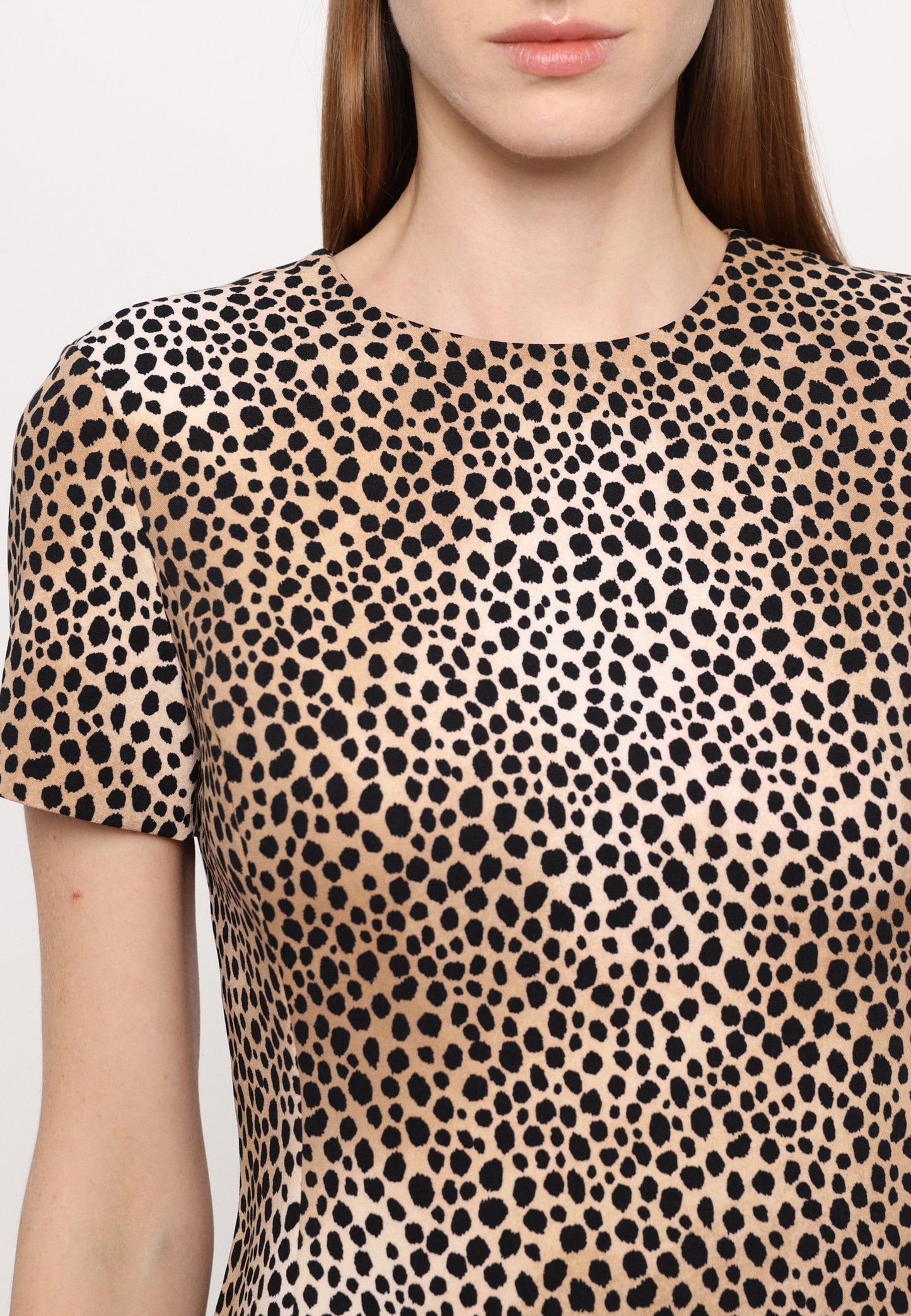 MICHAEL Michael Kors CHEETAH SHIFT MINI DRESS - Robe fourreau - bone