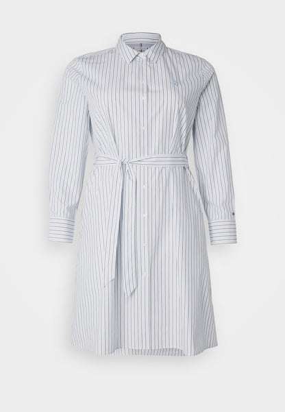 Tommy Hilfiger Curve STRIPE SHIRTDRESS - Robe chemise - vessel blue