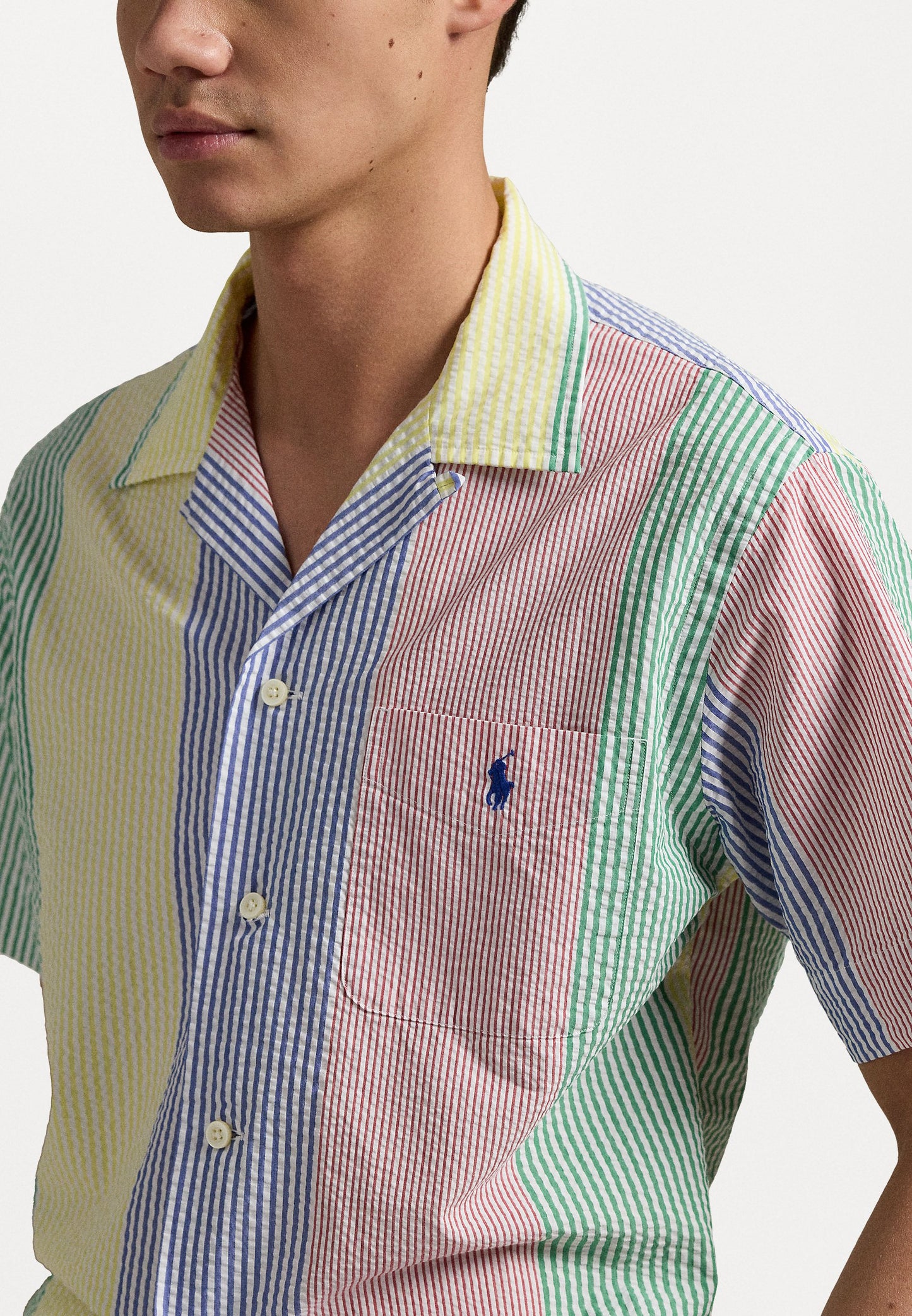 Polo Ralph Lauren CLASSIC STRIPED SEERSUCKER CAMP SHIRT - Chemise