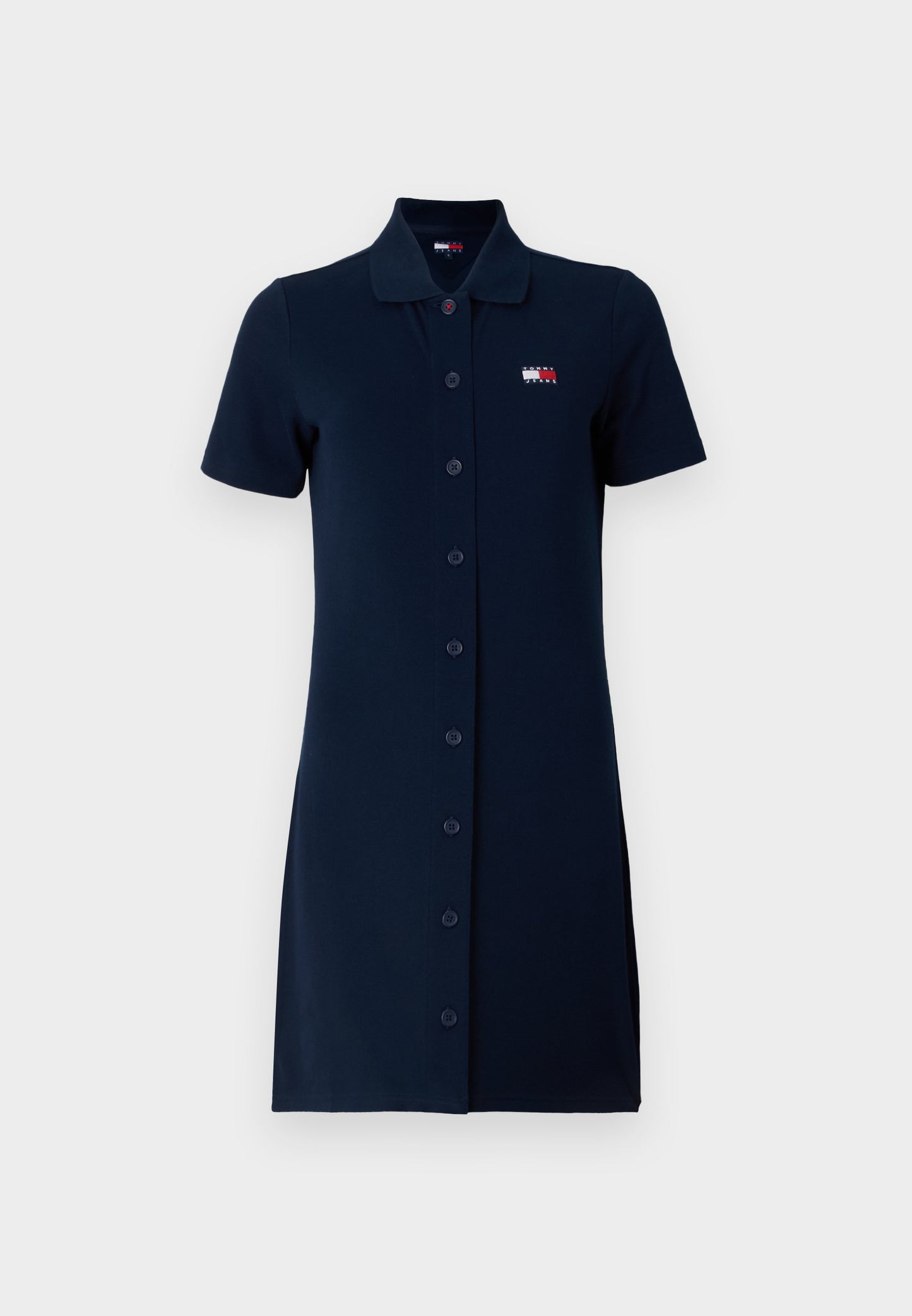 Tommy Jeans BADGE DRESS - Robe chemise - dark night navy