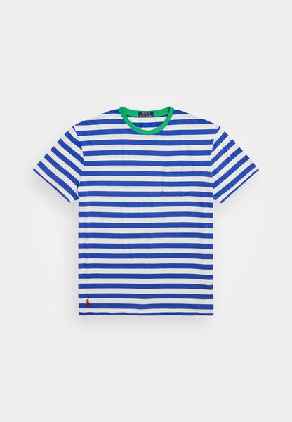 Polo Ralph Lauren CLASSIC FIT STRIPED JERSEY T-SHIRT - T-shirt imprimé - blue saturn multi