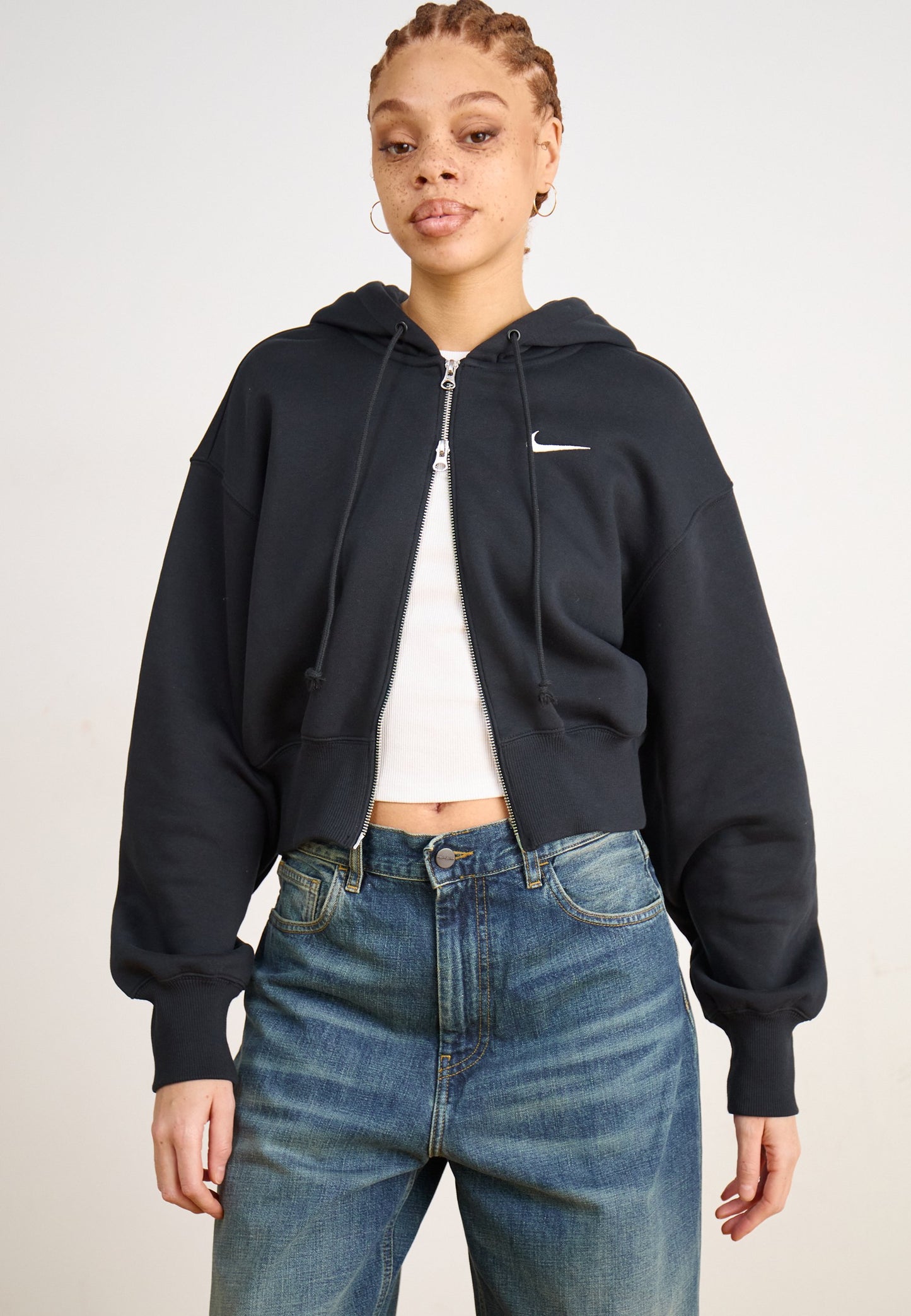 Nike Sportswear CROP - Sweat zippé