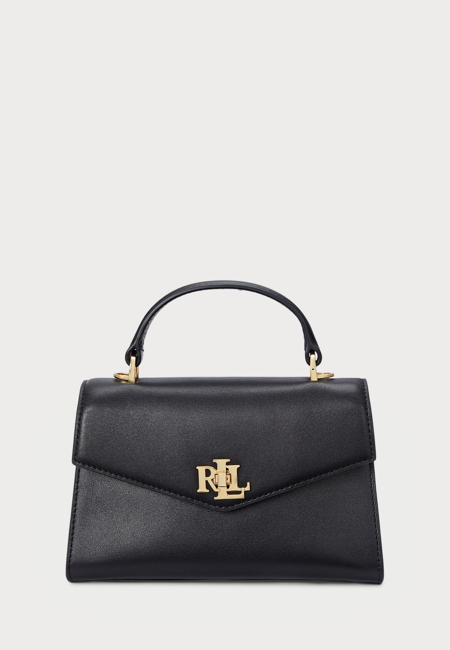 Lauren Ralph Lauren LEATHER SMALL FARRAH SATCHEL - Sac à main