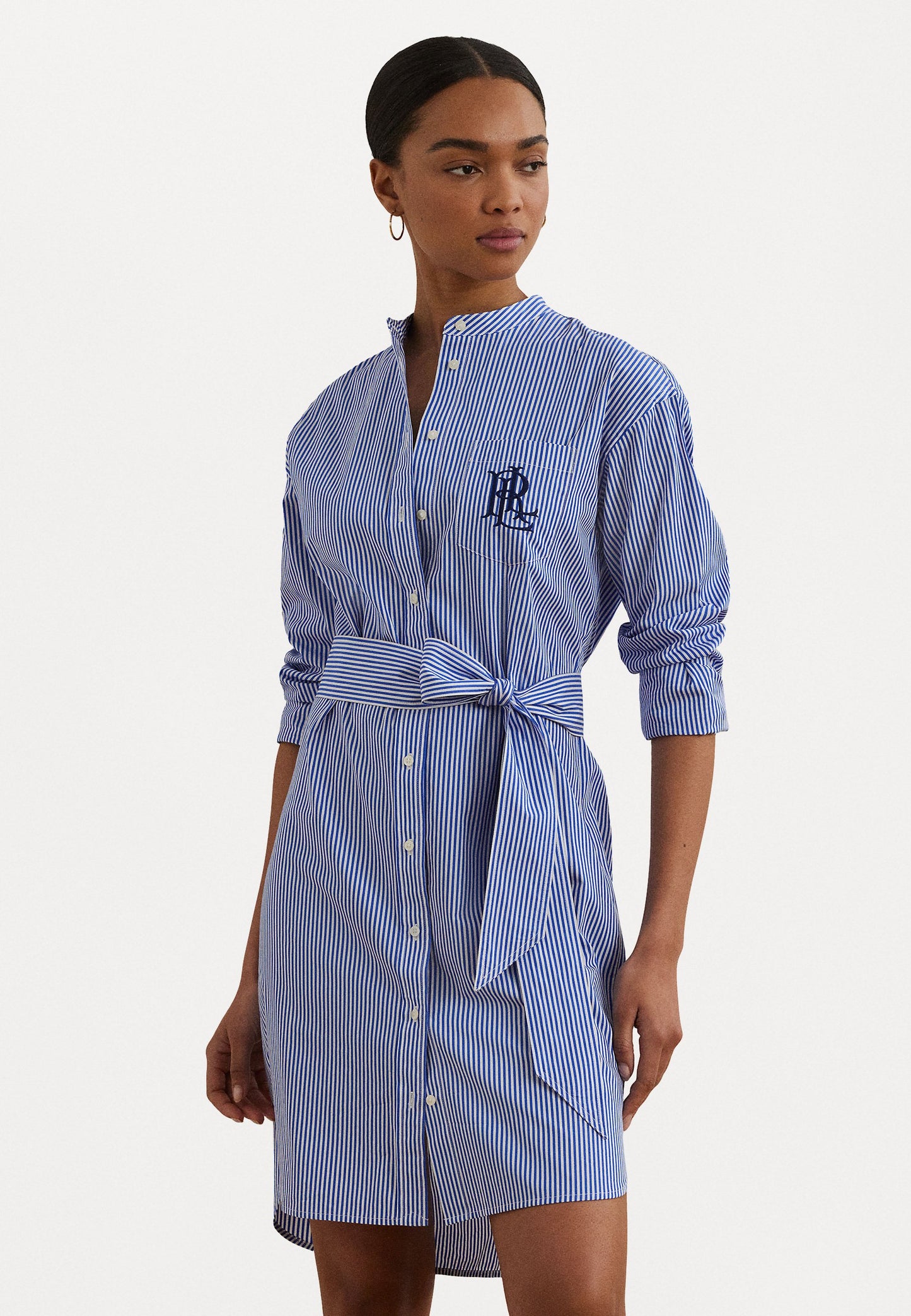 Lauren Ralph Lauren STRIPED BELTED BROADCLOTH SHIRTDRESS - Robe chemise