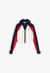 Tommy Jeans Sweat zippé - ancient white