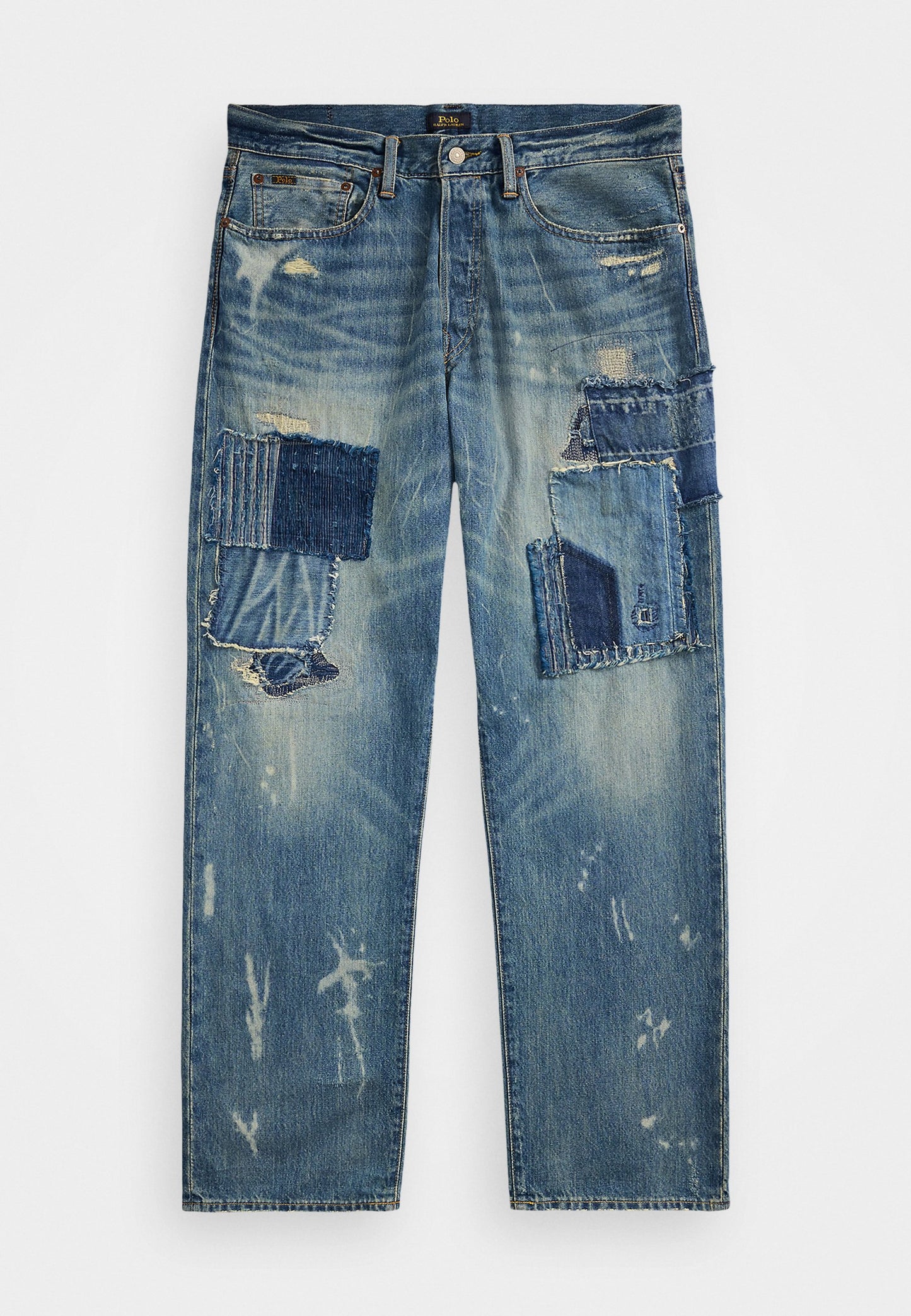 Polo Ralph Lauren VINTAGE CLASSIC DISTRESSED JEAN - Jean droit - blue denim