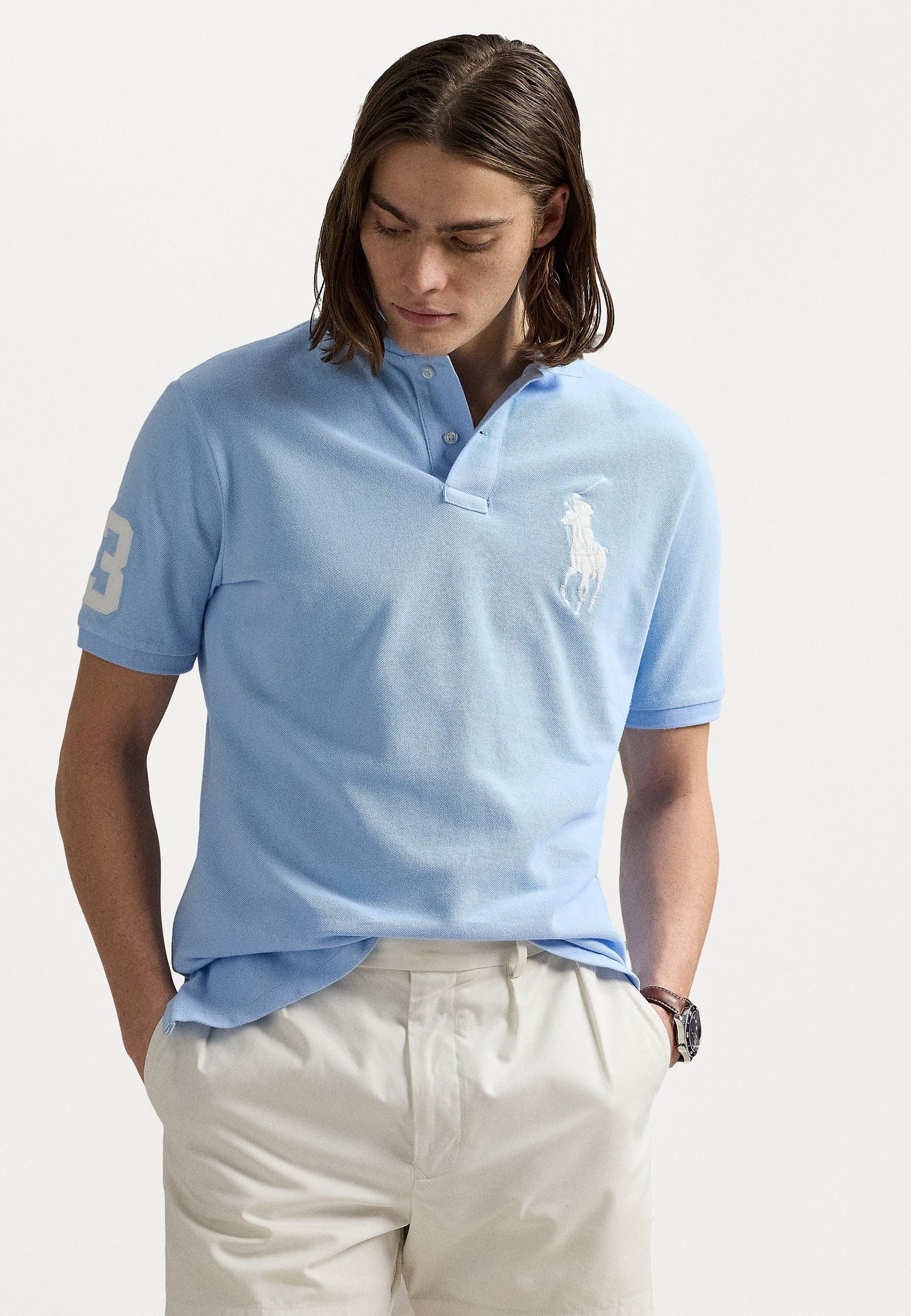 Polo Ralph Lauren CUSTOM SLIM FIT BIG PONY MESH SHIRT - Polo - cruise royal