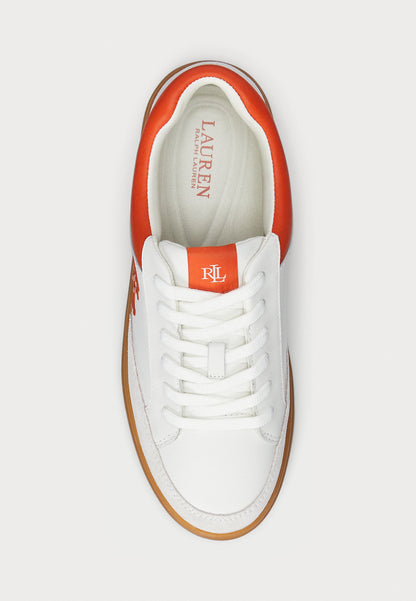 Lauren Ralph Lauren HAILEY VI LEATHER & SUEDE SNEAKER - Baskets basses