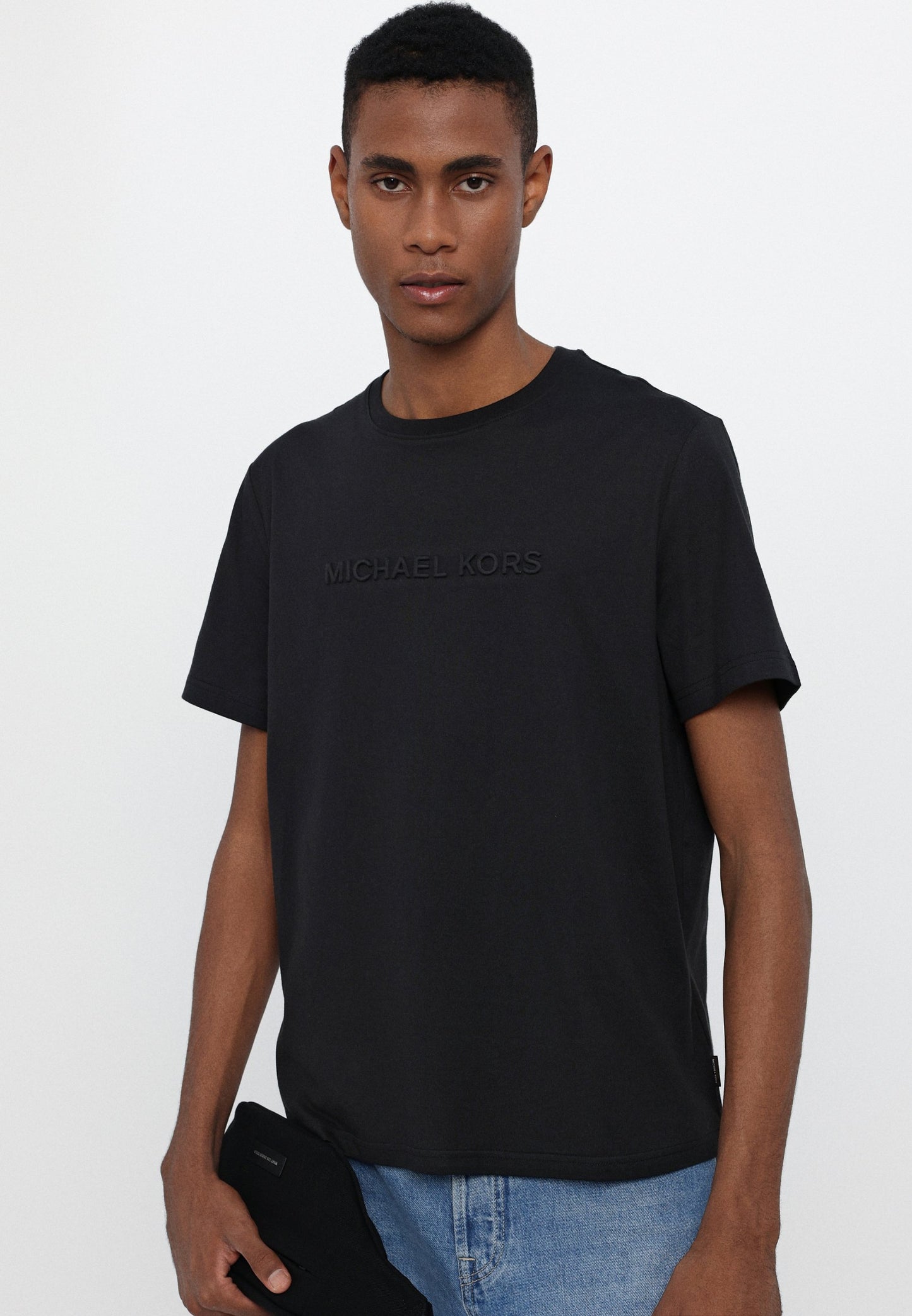 Michael Kors EMBOSSED LOGO TEE - T-shirt basique - cafe