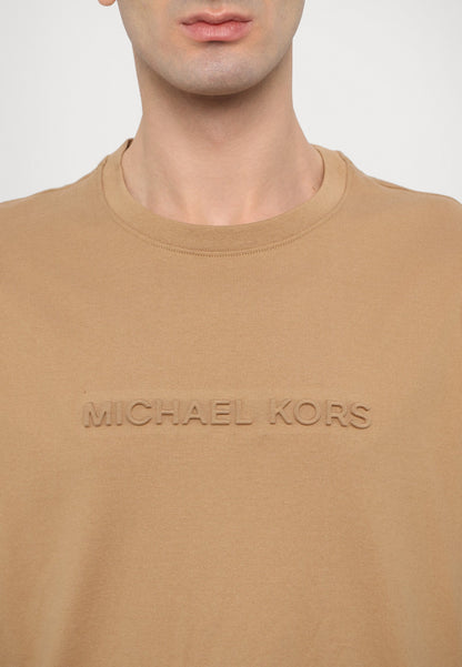 Michael Kors EMBOSSED LOGO TEE - T-shirt basique - cafe