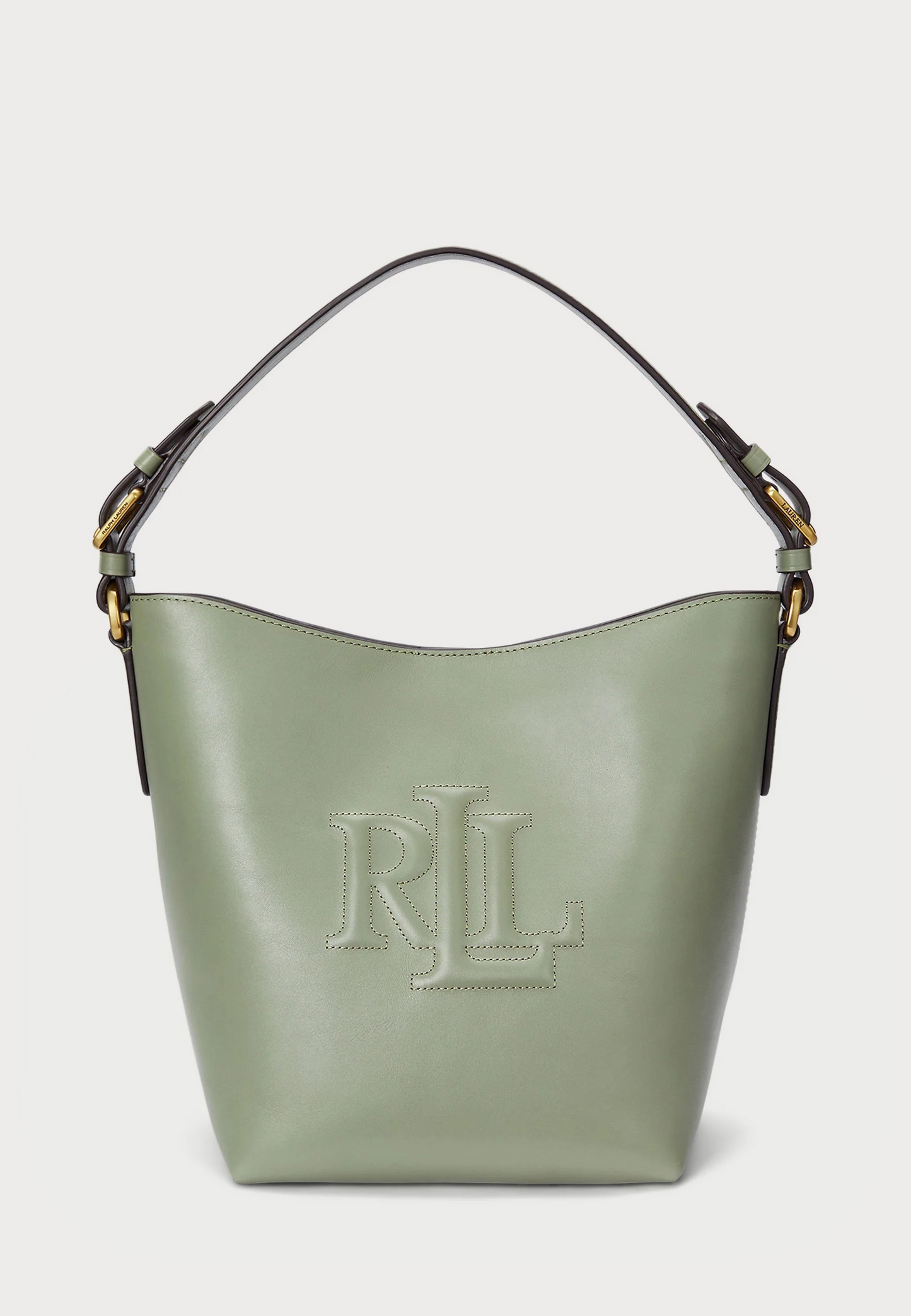 Lauren Ralph Lauren LEATHER MEDIUM WITLEY BUCKET BAG - Sac à main - lauren tan