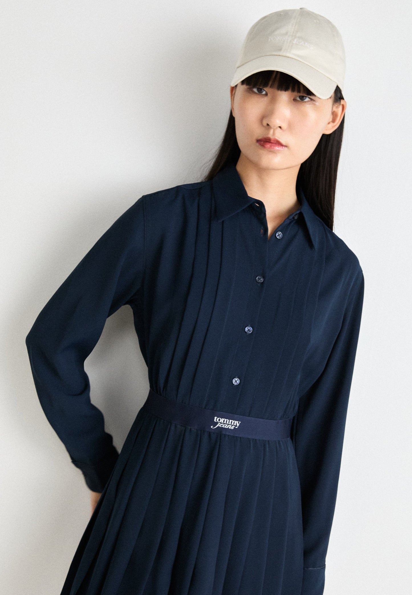 Tommy Jeans TAPE DRESS - Robe de jour - dark night navy