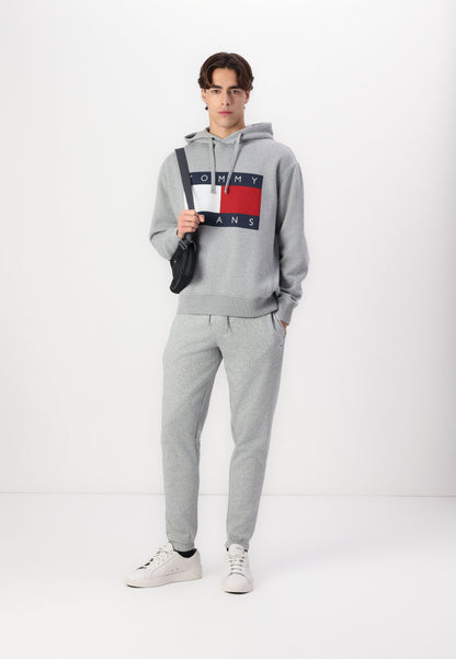 Tommy Jeans MELANGE FLAG HOODIE - Sweatshirt