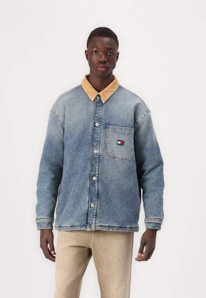 Tommy Jeans COACH JACKET COLLAR - Veste en jean - denim medium