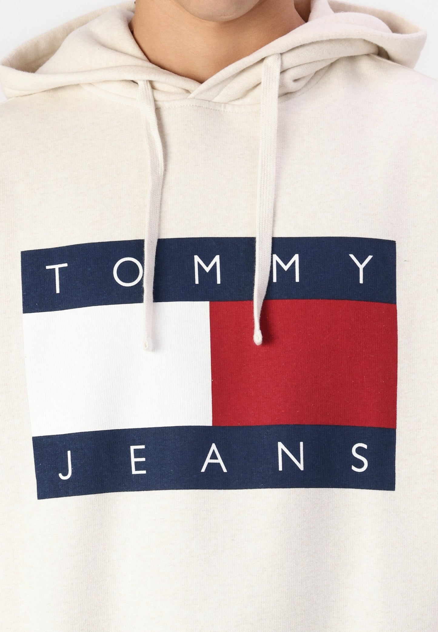 Tommy Jeans MELANGE FLAG HOODIE - Sweatshirt