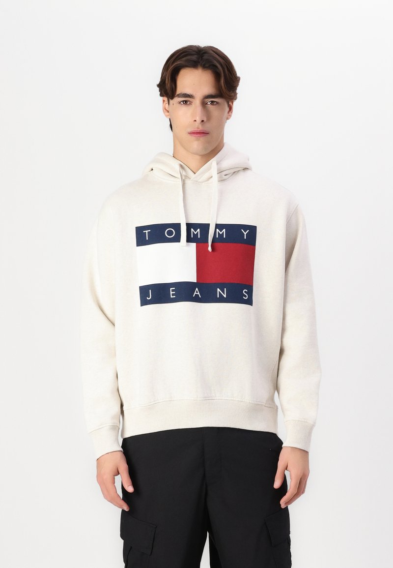 Tommy Jeans MELANGE FLAG HOODIE - Sweatshirt