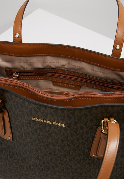 MICHAEL Michael Kors VOYAGER SIGNATURE TOTE - Sac à main - brown