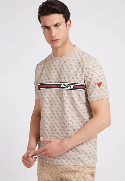 Guess LOGO ALL OVER - T-shirt imprimé