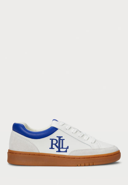 Lauren Ralph Lauren HAILEY VI LEATHER & SUEDE SNEAKER - Baskets basses