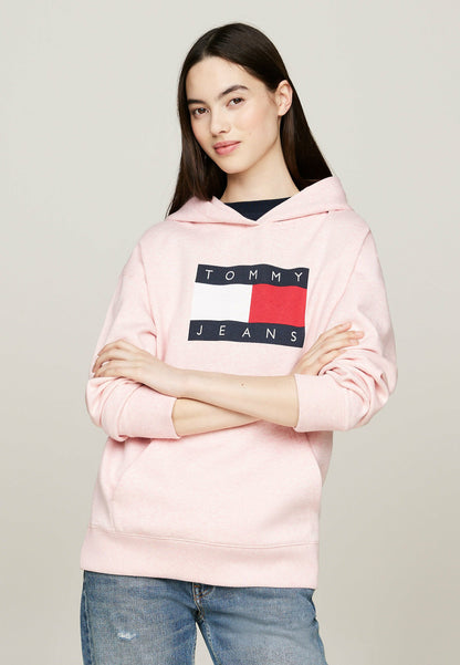 Tommy Jeans Sweat à capuche - ballet pink melange