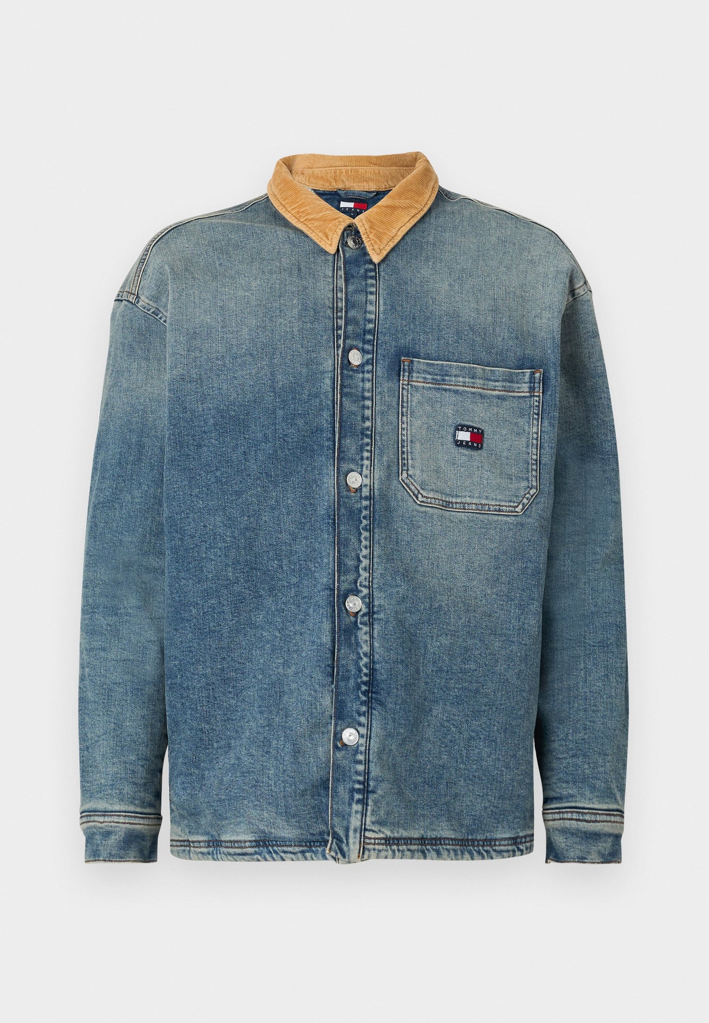 Tommy Jeans COACH JACKET COLLAR - Veste en jean - denim medium