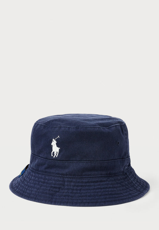 Polo Ralph Lauren REVERSIBLE COTTON & LINEN BUCKET HAT UNISEX - Chapeau