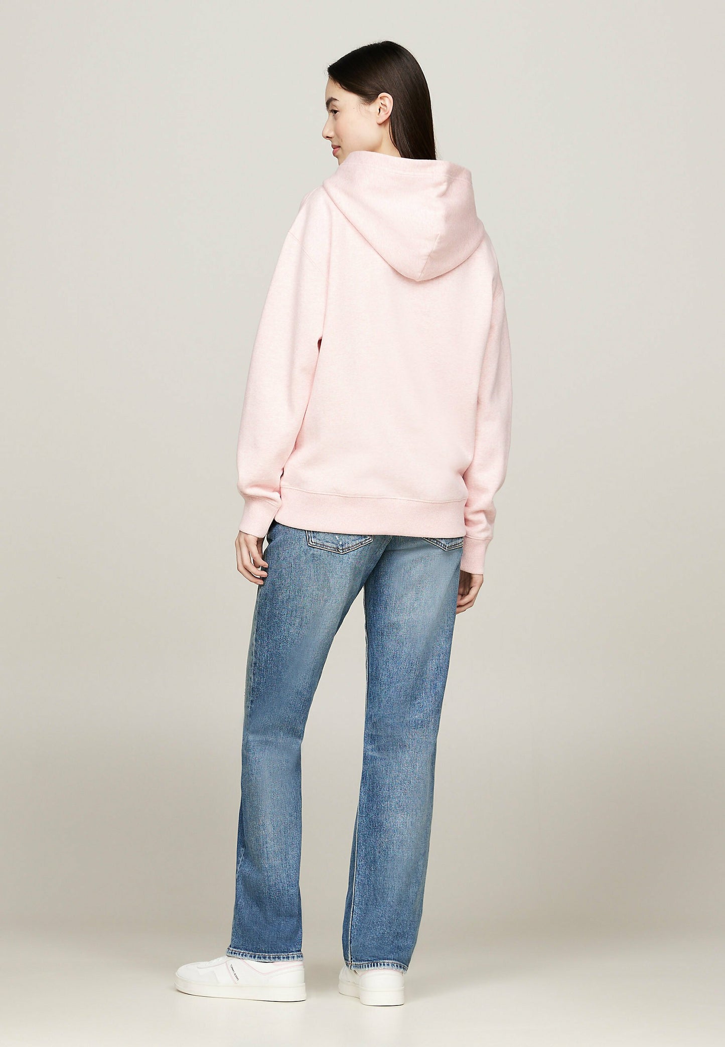 Tommy Jeans Sweat à capuche - ballet pink melange