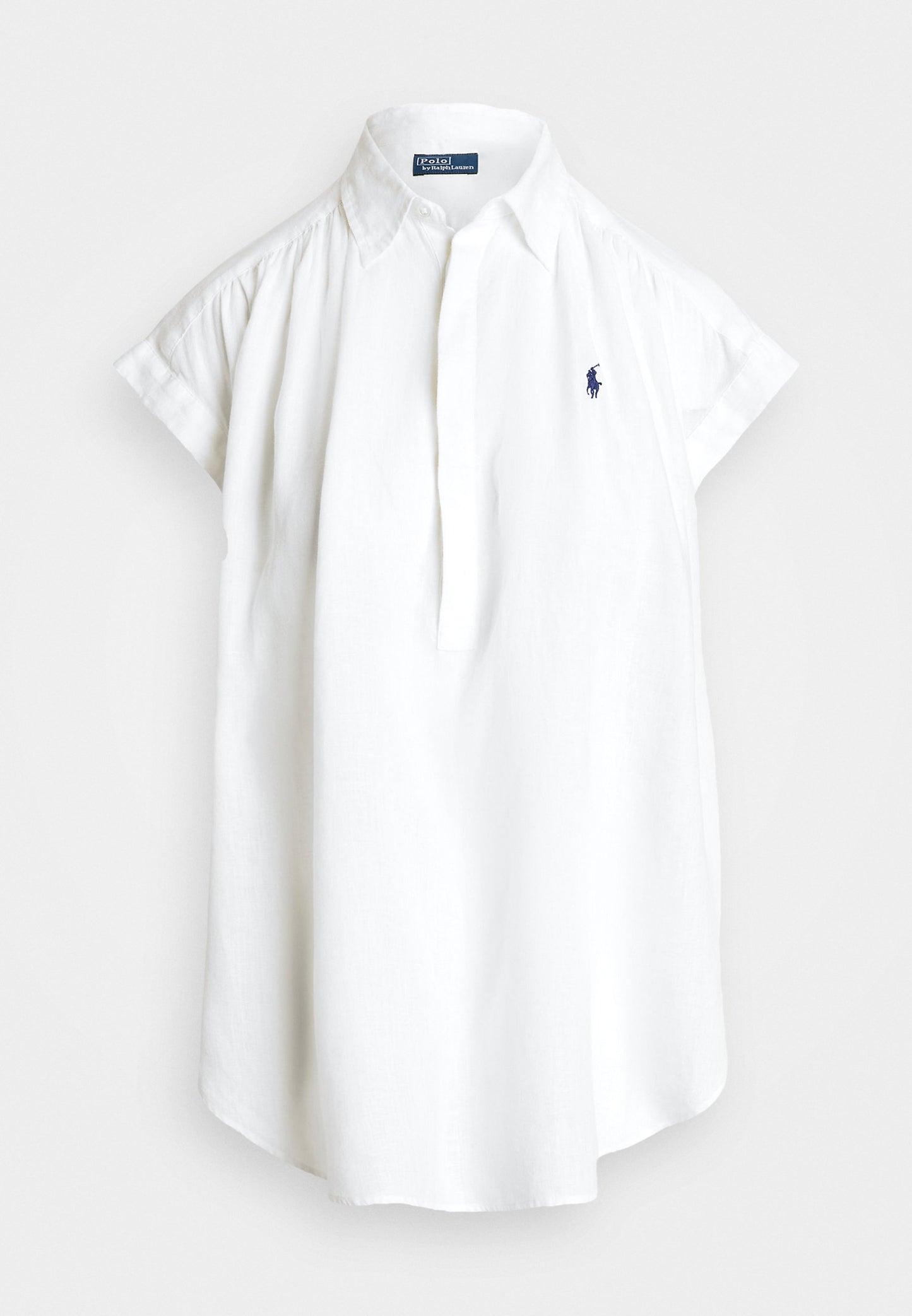 Polo Ralph Lauren LINEN POPOVER SHIRT - Blouse - white