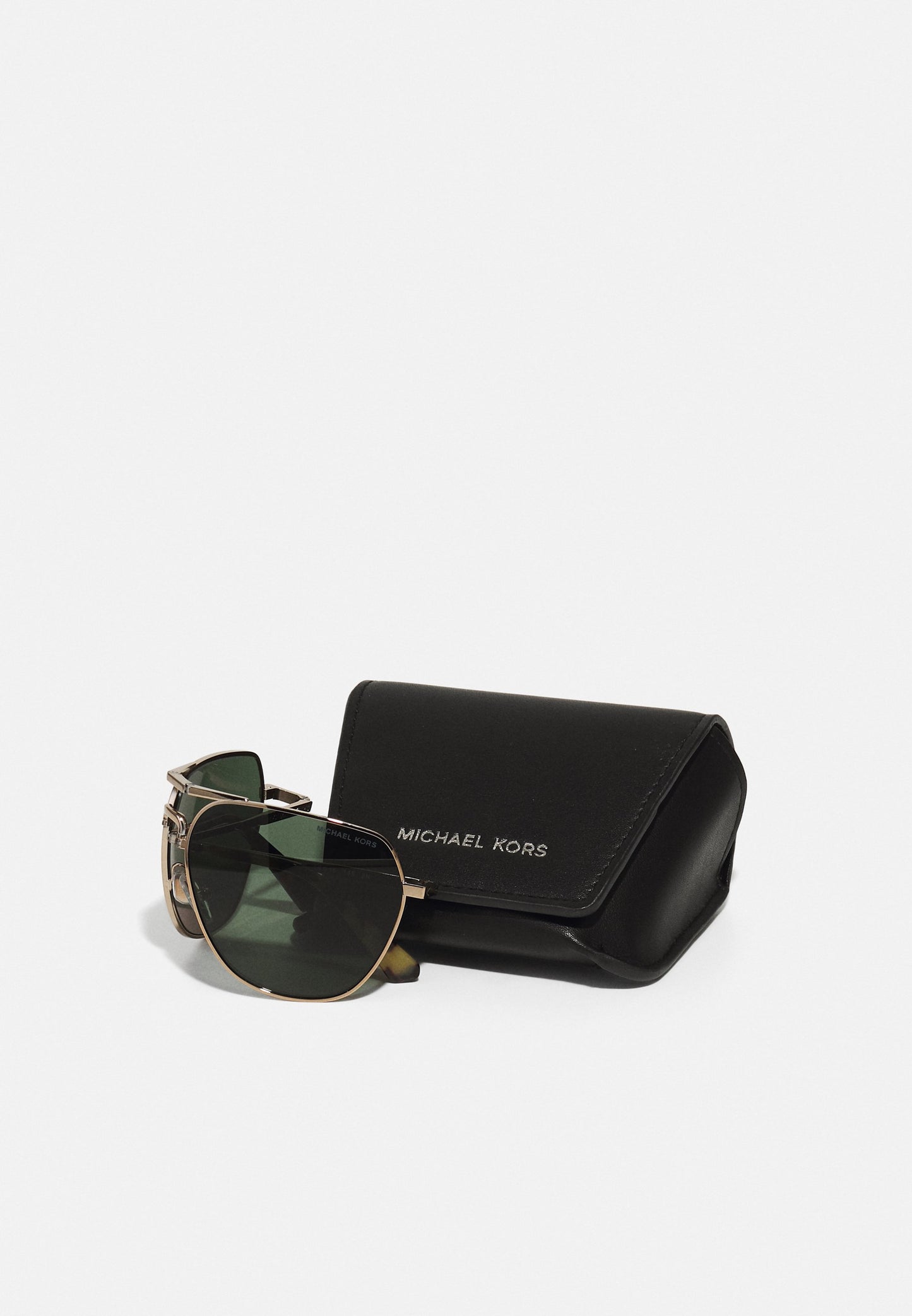 Michael Kors KESWICK - Lunettes de soleil - shiny gold /olive green