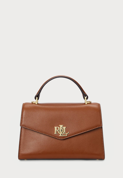 Lauren Ralph Lauren LEATHER SMALL FARRAH SATCHEL - Sac à main