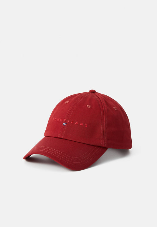 Tommy Jeans LINEAR LOGO UNISEX - Casquette - magma red