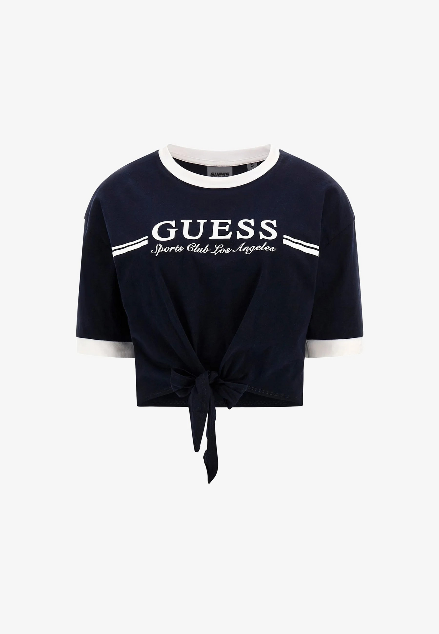 Guess KNOTEN VORNE LOGO - T-shirt imprimé - dunkelblau