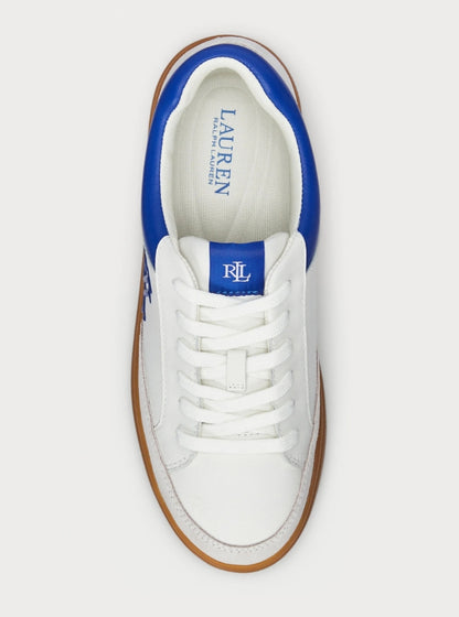 Lauren Ralph Lauren HAILEY VI LEATHER & SUEDE SNEAKER - Baskets basses