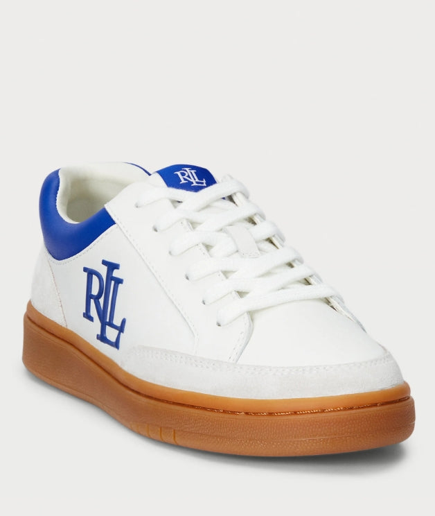 Lauren Ralph Lauren HAILEY VI LEATHER & SUEDE SNEAKER - Baskets basses