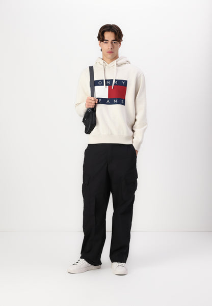 Tommy Jeans MELANGE FLAG HOODIE - Sweatshirt