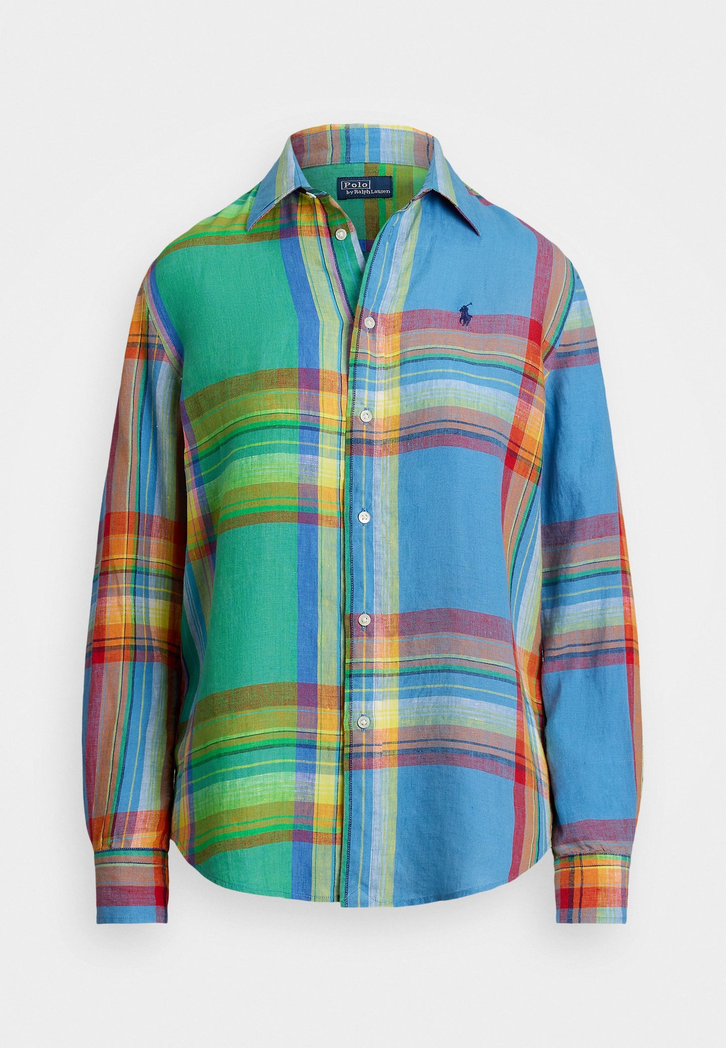 Polo Ralph Lauren CLASSIC FIT PLAID LINEN SHIRT - Chemisier