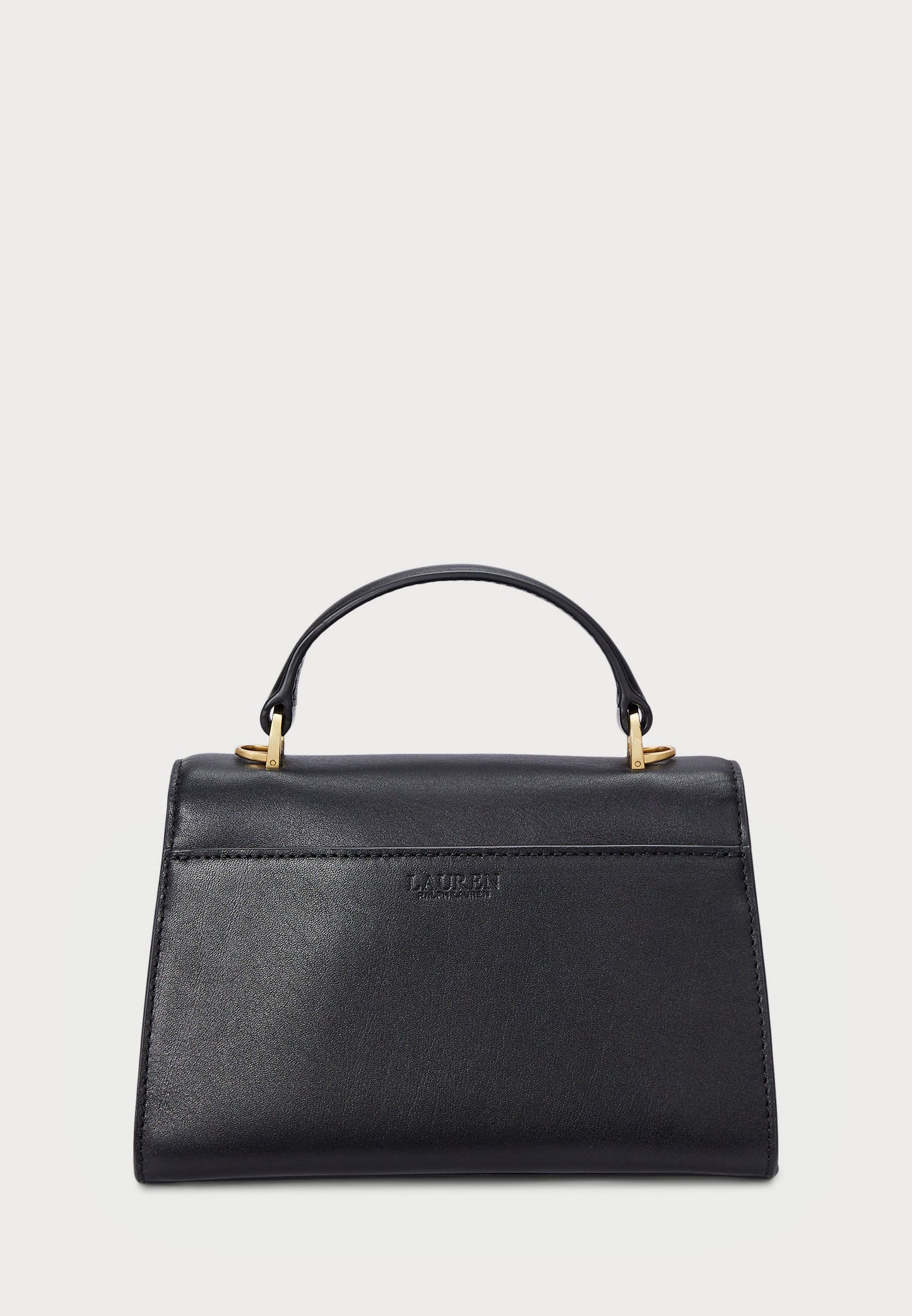 Lauren Ralph Lauren LEATHER SMALL FARRAH SATCHEL - Sac à main