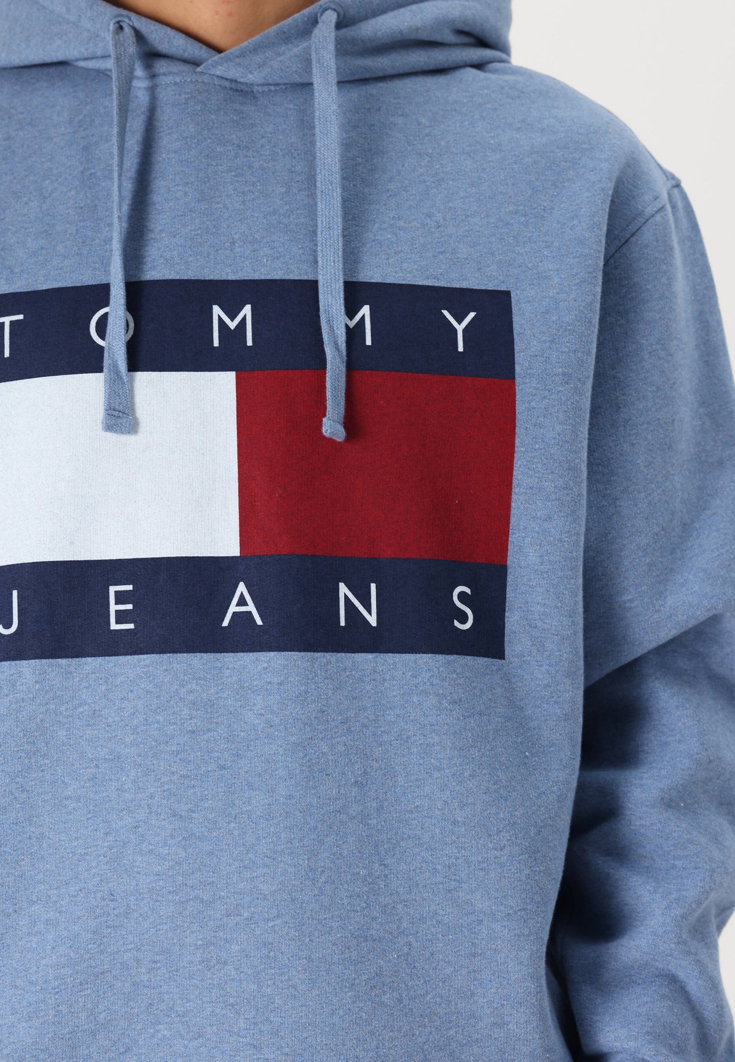 Tommy Jeans MELANGE FLAG HOODIE - Sweatshirt