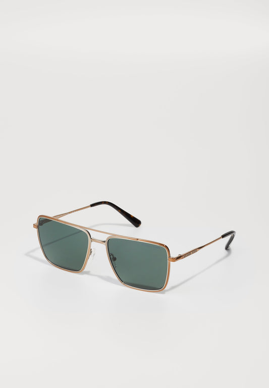 Michael Kors KESWICK - Lunettes de soleil - shiny gold /olive green