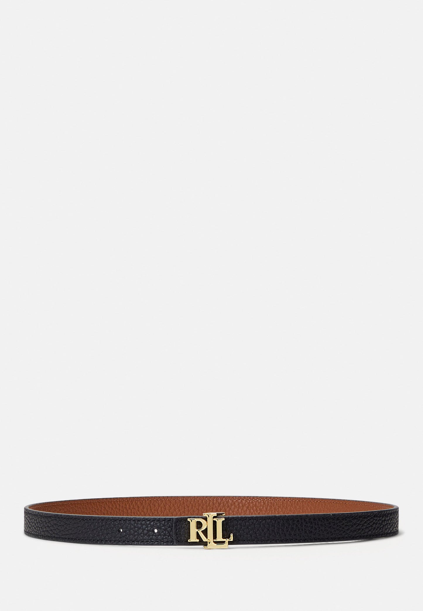 Lauren Ralph Lauren LOGO REVERSIBLE LEATHER SKINNY BELT - Ceinture