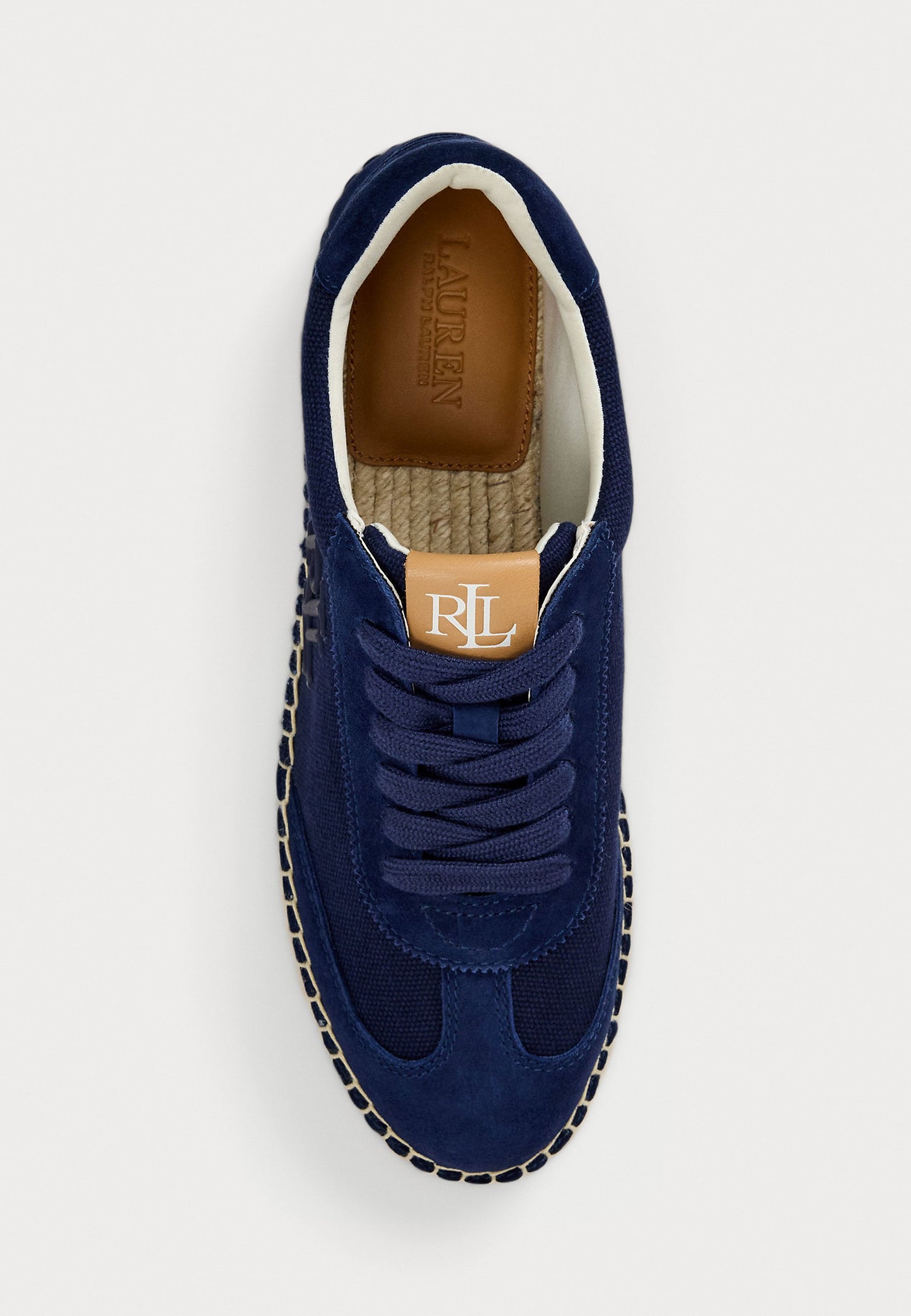 Lauren Ralph Lauren LUIZE CANVAS & SUEDE ESPADRILLE SNEAKER - Baskets basses - refined navy