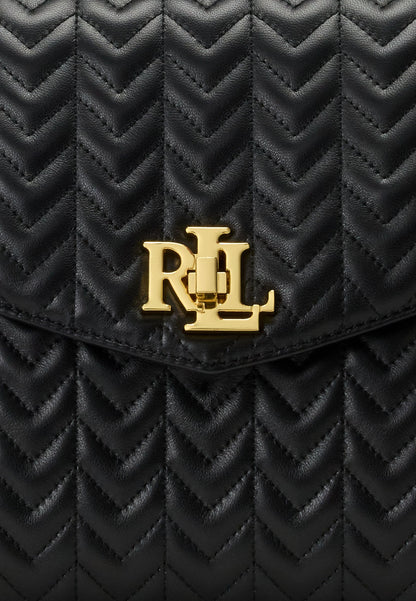 Lauren Ralph Lauren QUILTED LEATHER MEDIUM FARRAH SATCHEL - Sac à main