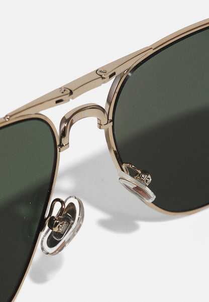 Michael Kors KESWICK - Lunettes de soleil - shiny gold /olive green